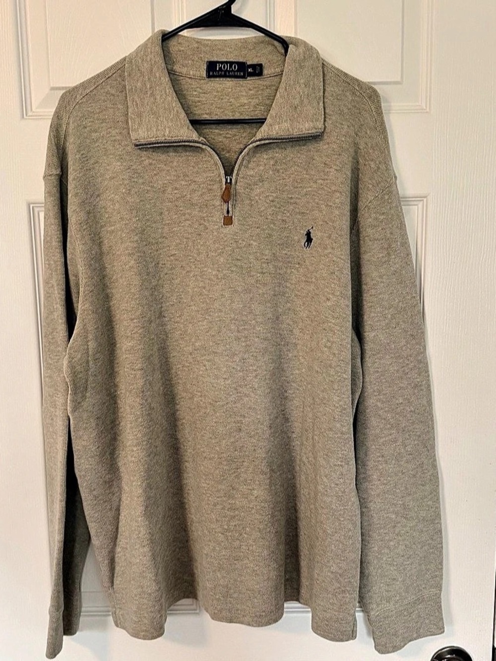 Polo Ralph Lauren Quarter-Zip Pullover Sweater Men's Cotton XL